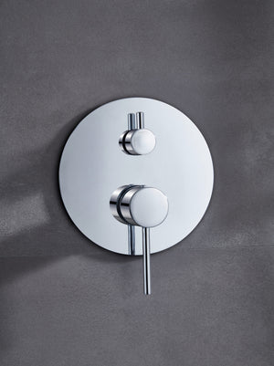 Chrome Recessed Shower Mixer Set Single Handle, view 4