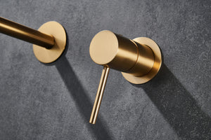Monza Brushed Gold Built-in Sink Faucet, view 4