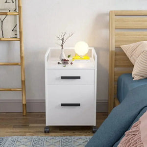 2 Drawer Rolling File Cabinet with Locking Storage - view 2