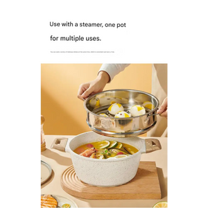 4 Piece Non Stick Cookware Frying Pan Soup Pot Set - Cookware set