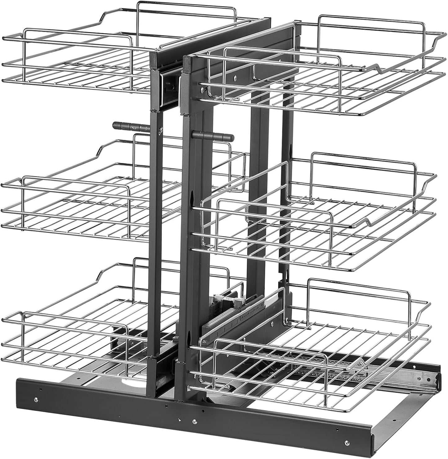 Tier Corner Pull Out Organizer 4 Shelf Kitchen Cabinet Organizer - 3 layers