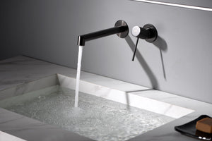 Matte Black Single Handle Bathroom Sink Faucet, view 5