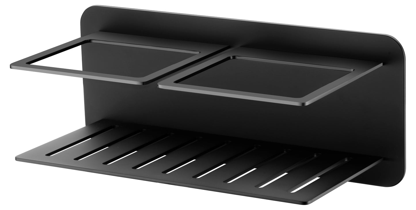 Jabonera frontal con imán negro mate | IMEX