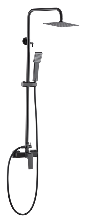 Black Gun Metal Single Handle Shower Set, view 2