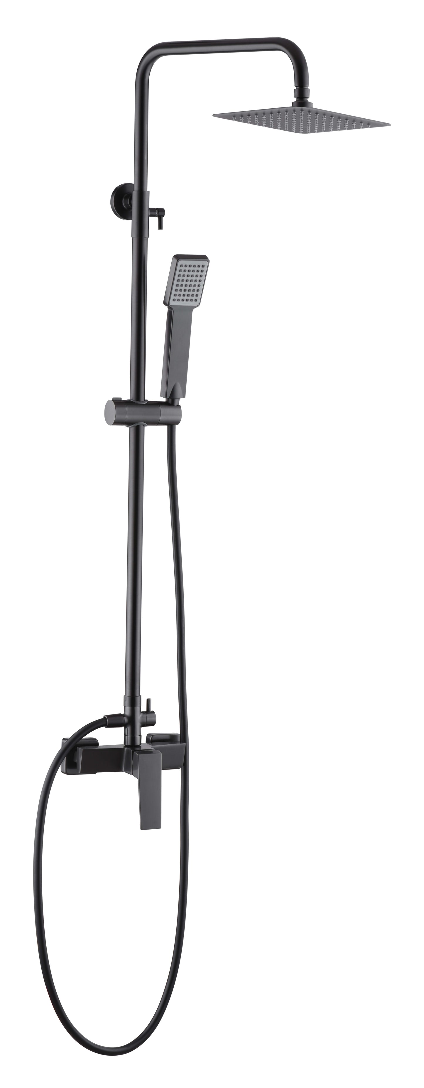 Juego de ducha monomando Art Black Gun Metal | IMEX