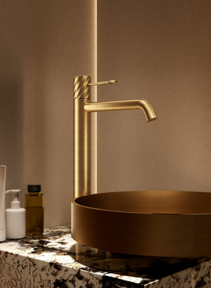 Bless Chrome Single Lever Shower Set, in a bathroom setting