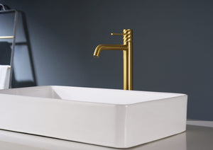 Bless Brushed Gold Tall Single Lever Basin Mixer, view 2