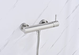 Bless Brushed Nickel Single Lever Shower Kit, view 2