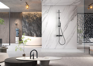Bless Matte Black Single Lever Shower Set, view 2