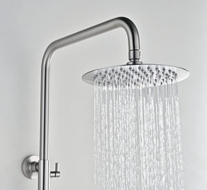 Bless Brushed Nickel Single Lever Shower Set, view 4