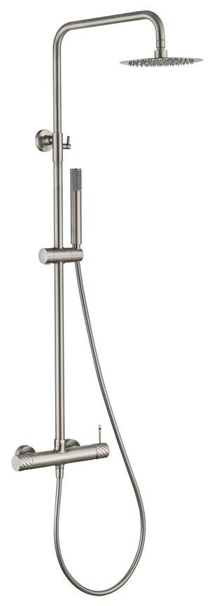 Bless Brushed Nickel Single Lever Shower Set, main product view
