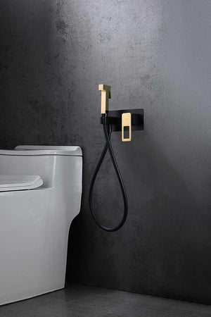 Chrome Bidet Mixer Single Handle Modern Bathroom Faucet, in a bathroom setting