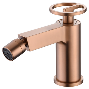Olimpo Brushed Rose Gold Bidet Faucet Single Lever, view 2