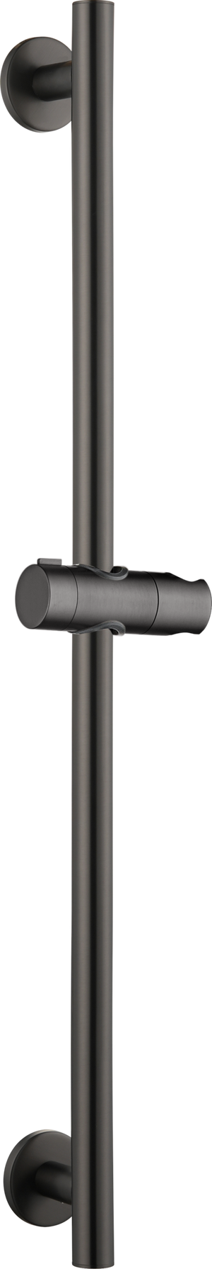 Adur Black Gun Metal Sliding Shower Rail with Hand Shower Holder, main product view