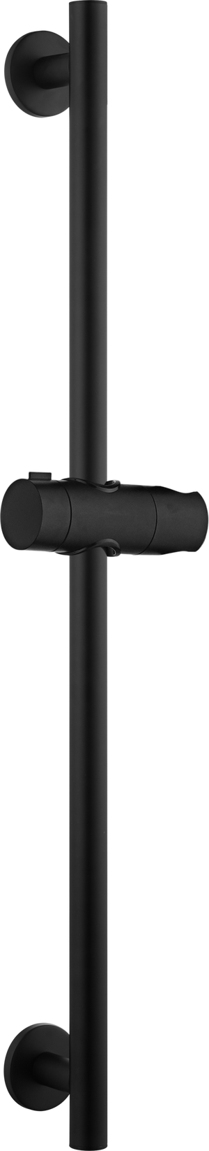 Adur Matte Black Sliding Shower Rail with Hand Shower Holder, main product view