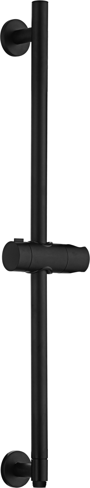 Adur Matte Black Sliding Shower Rail with Water Outlet, main product view