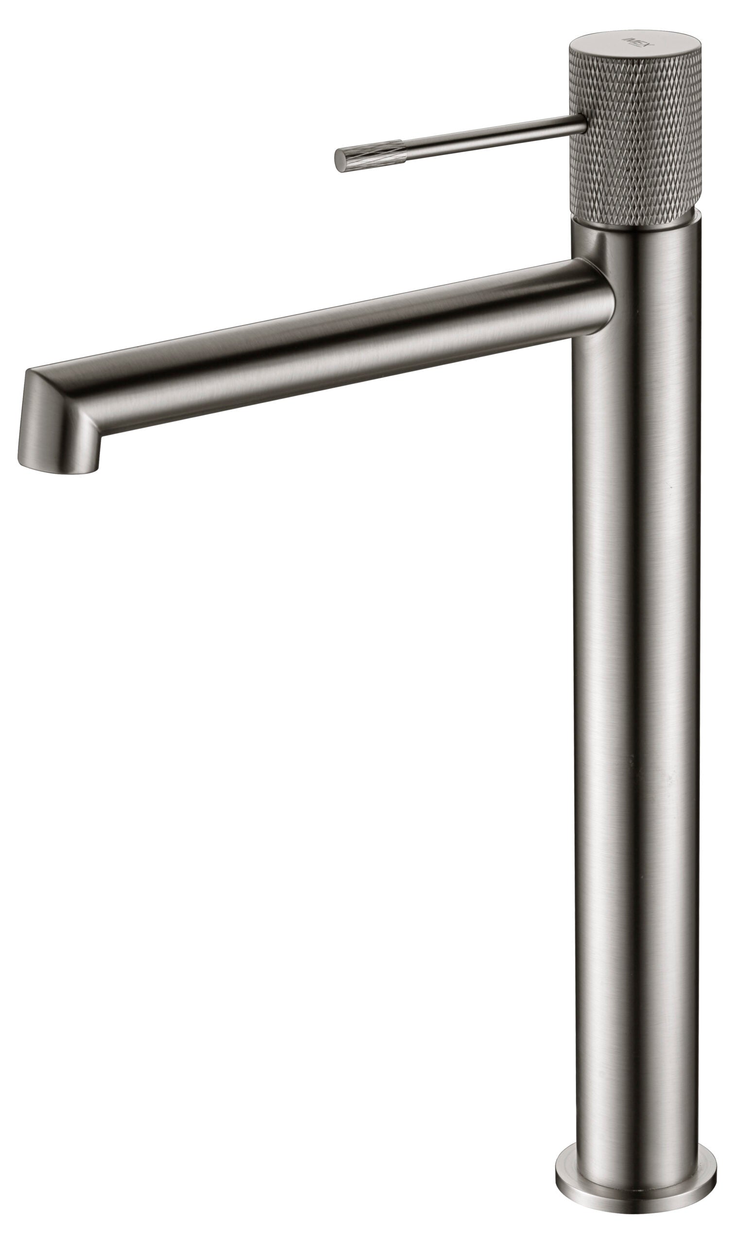 Brushed Nickel Single Lever Basin Mixer Faucet, view 2
