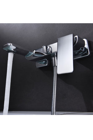 Fiji Single Handle Chrome Shower Set Modern Design, view 7