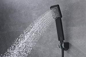 Fiji Single Handle Chrome Shower Set Modern Design, detail view