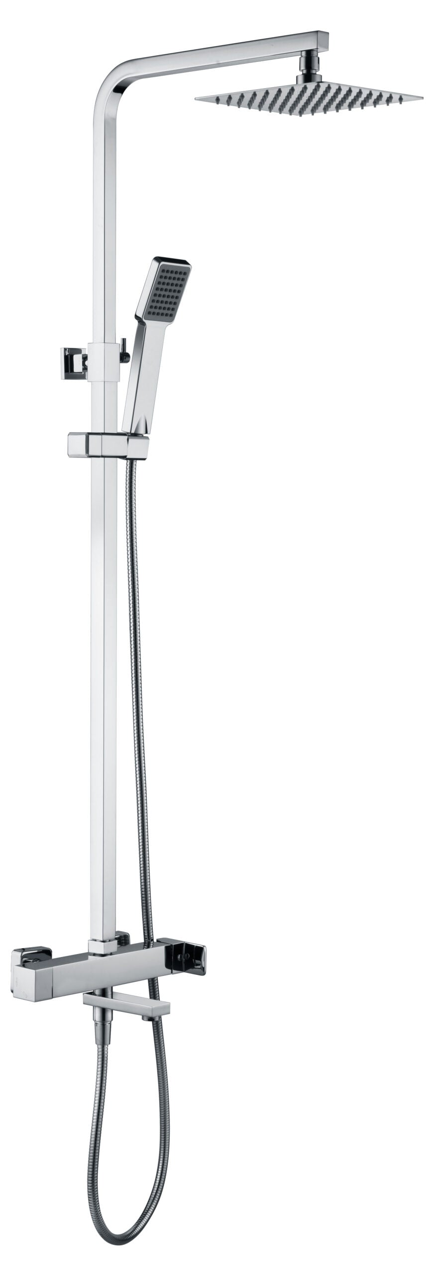 Chrome Single Handle Bathtub Faucet Modern Design, view 2