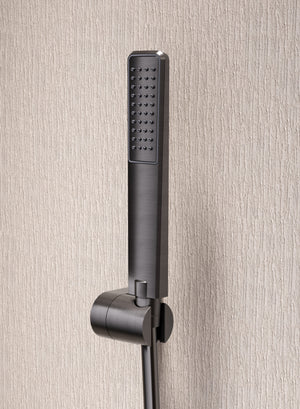 Firenze Chrome Single Lever Shower Kit, handle detail