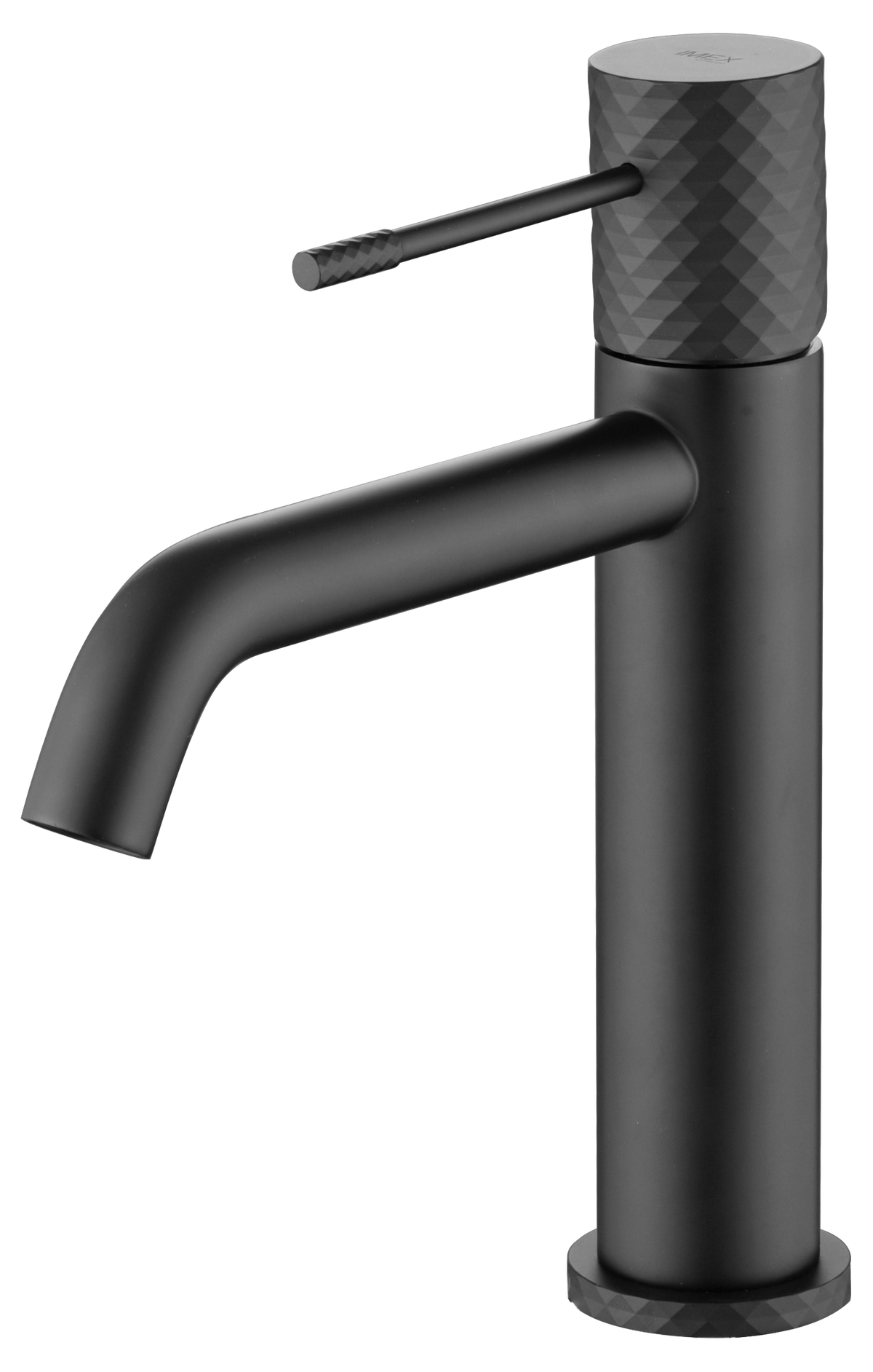 Matte Black Single Lever Bathroom Sink Faucet, view 2