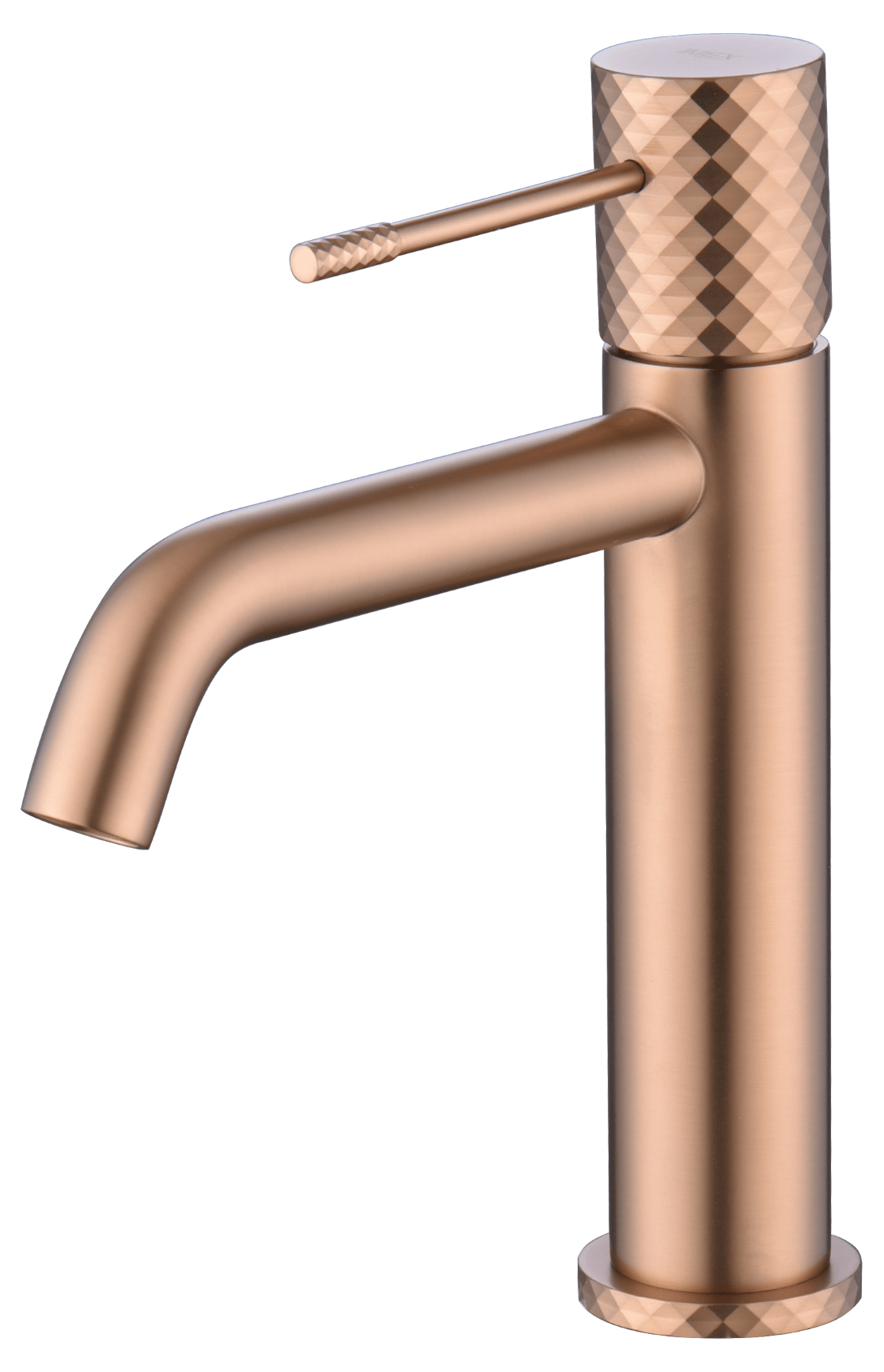 Lavabo monomando Génova oro rosa cepillado | IMEX