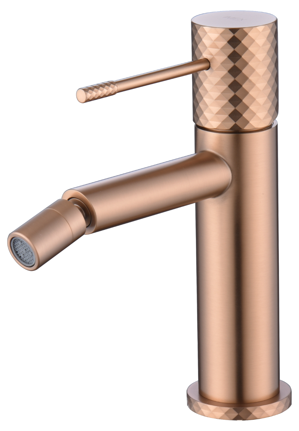 Genova Brushed Rose Gold Bidet Mixer, view 2