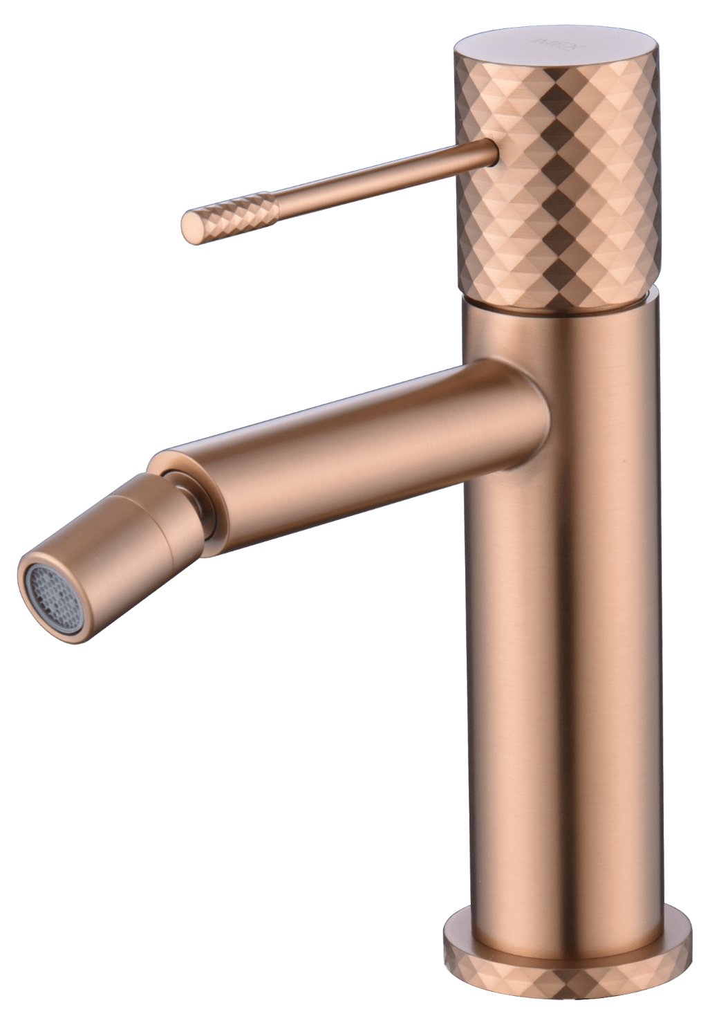 Bidé monomando Génova oro rosa cepillado | IMEX