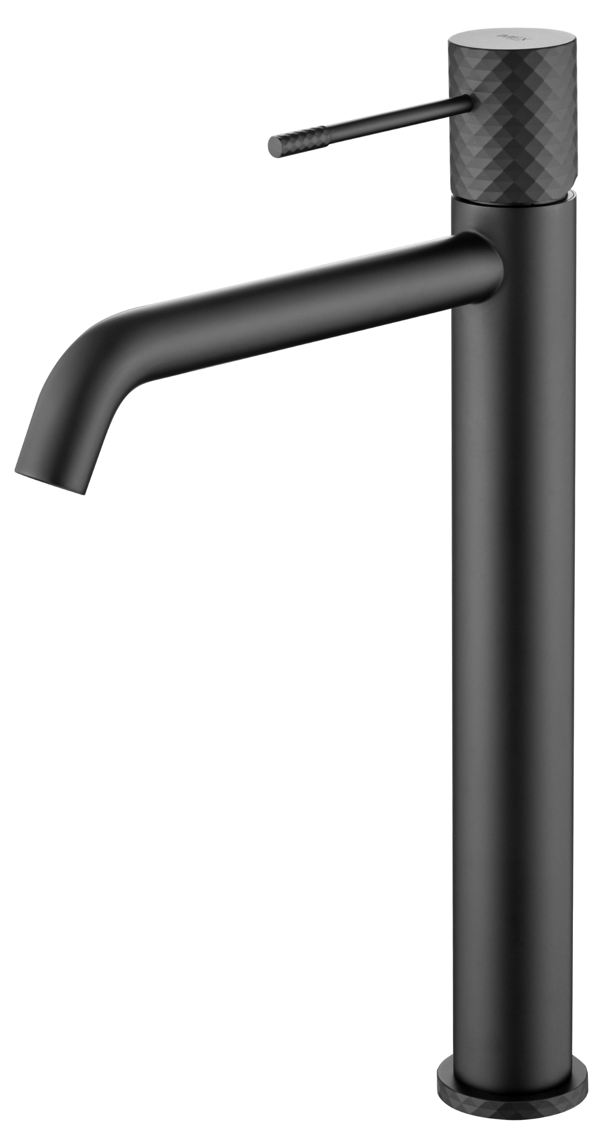 Matte Black Tall Basin Faucet Single Handle, view 2