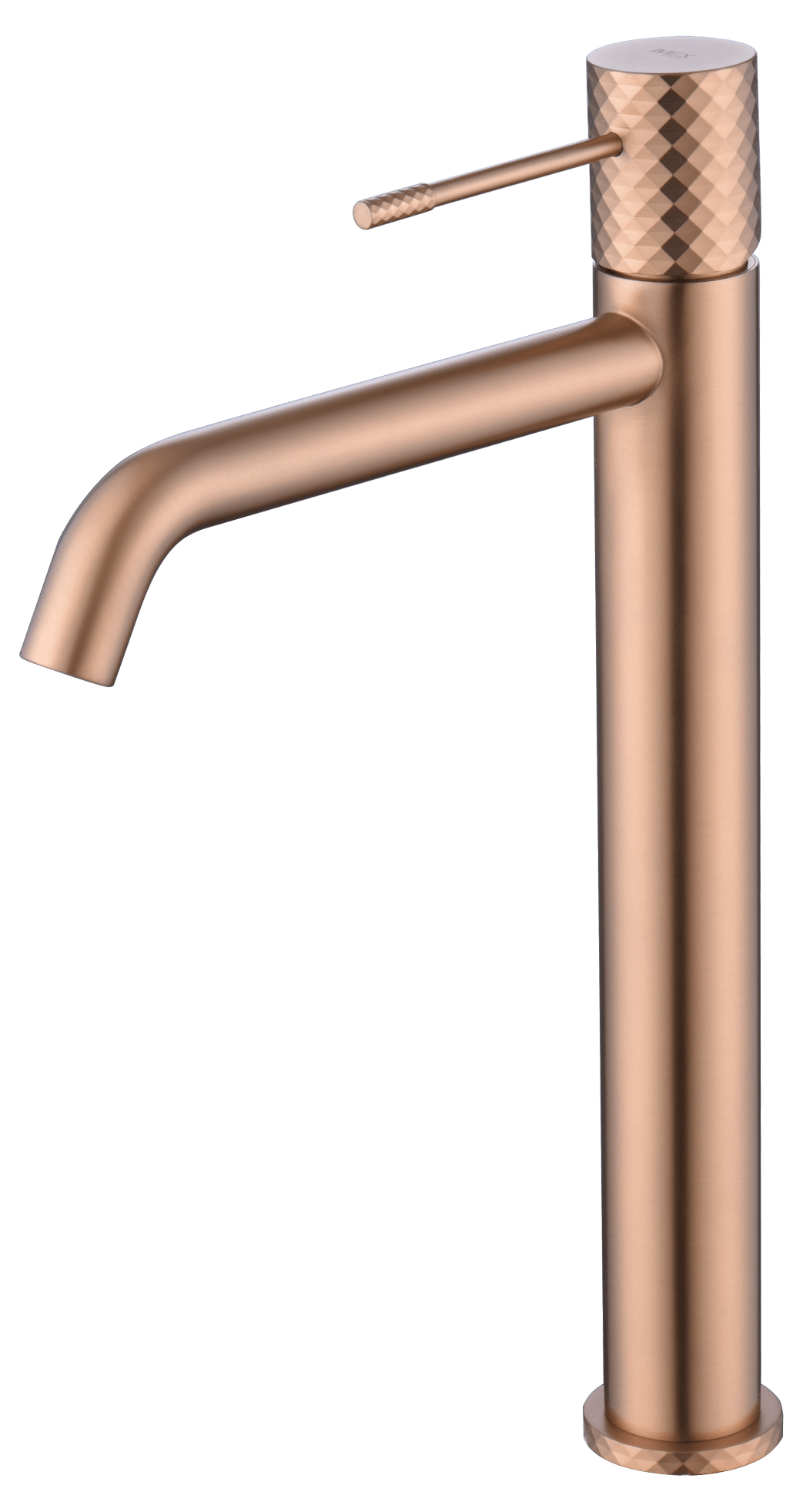 Lavabo monomando Génova oro rosa cepillado | IMEX