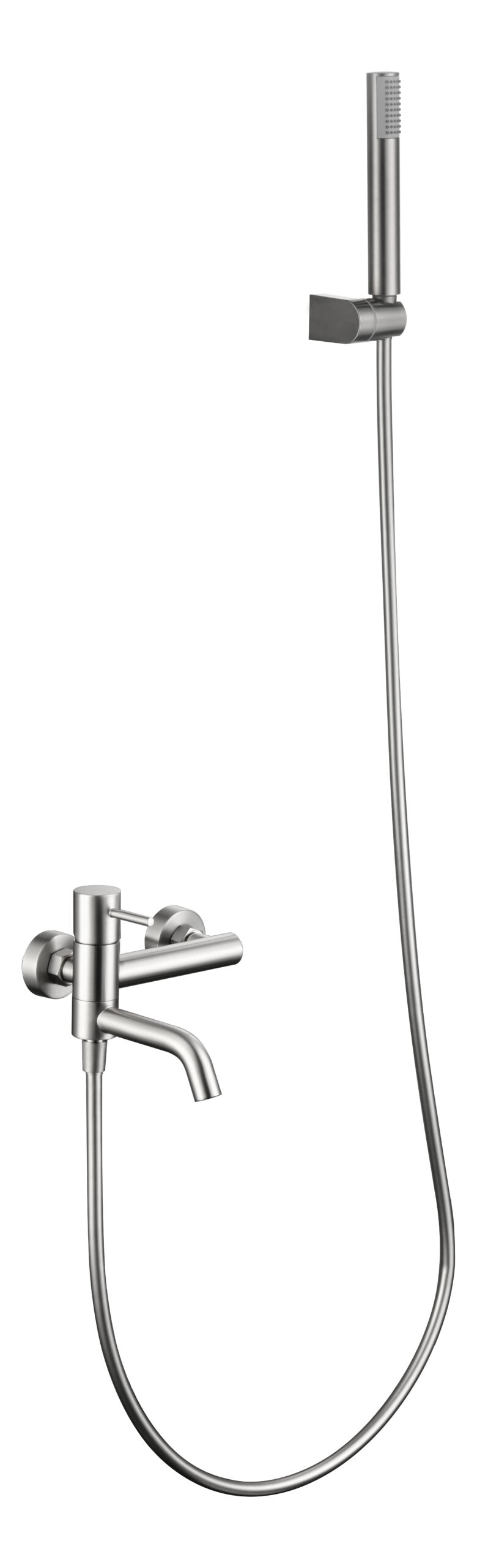 Monza Brushed Nickel Bath Shower Mixer Set, view 2
