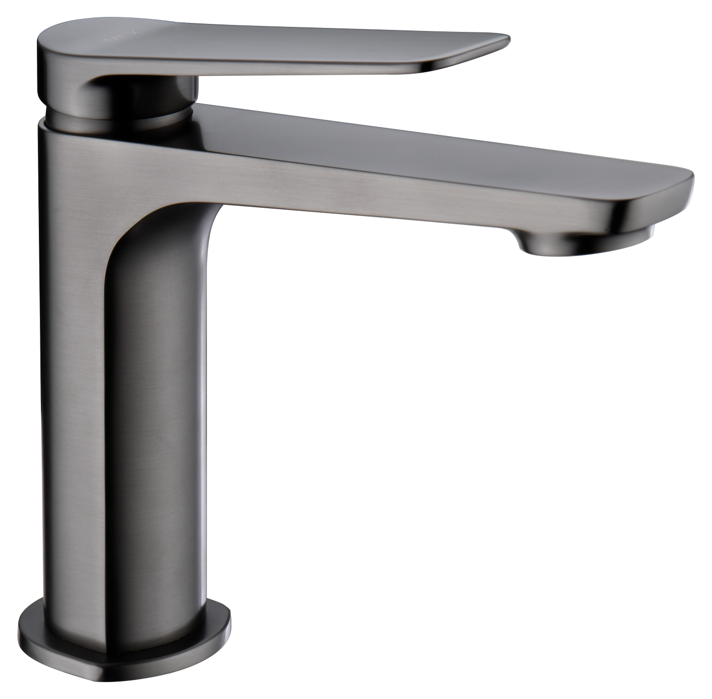 Black Gun Metal Single Lever Bathroom Sink Faucet, view 2