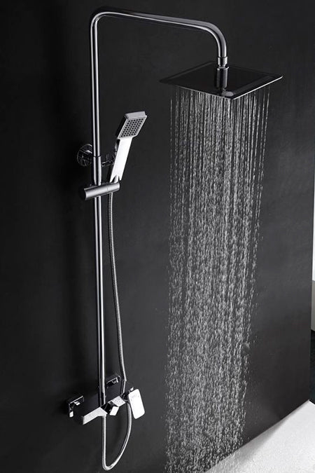 Chrome Single Lever Bathtub Faucet Modern Design, view 2