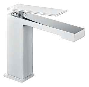 Chrome Single Lever Basin Mixer Faucet Modern Design, view 2