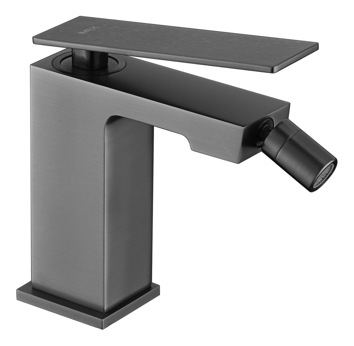 Pisa Black Gun Metal Single Lever Bidet Mixer, view 2