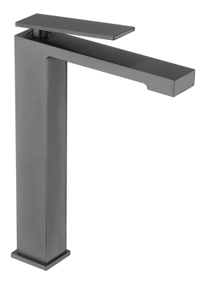 Pisa Black Gun Metal High Arc Bathroom Faucet, view 2