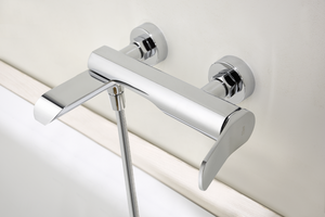 Chrome Single-Lever Shower Kit Denmark Series, mixer detail