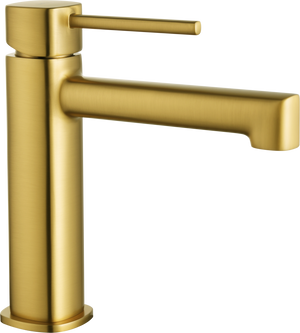 Toscana Brushed Gold Single Lever Basin Mixer, view 5
