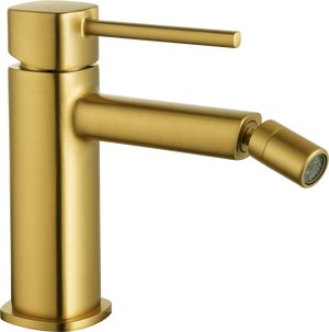 Toscana Brushed Gold Single Lever Bidet Mixer, view 4