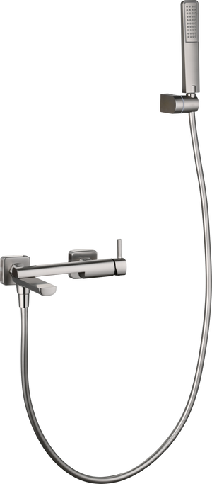 Toscana Brushed Nickel Single Lever Bath and Shower Kit, view 6
