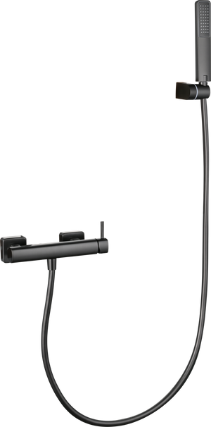 Toscana Black Gun Metal Single Lever Shower Kit, view 5
