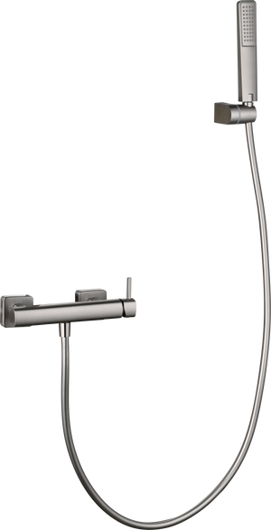 Toscana Brushed Nickel Single Lever Shower Kit, view 5
