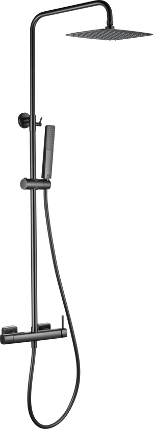 Toscana Black Gun Metal Single Lever Shower Set, view 7