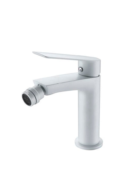 Matte White Single Handle Bidet Mixer, view 2