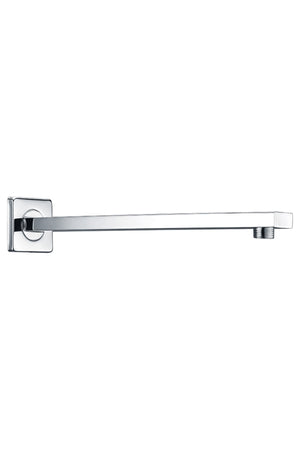 Chrome Square Shower Arm Wall Mount Modern, view 2