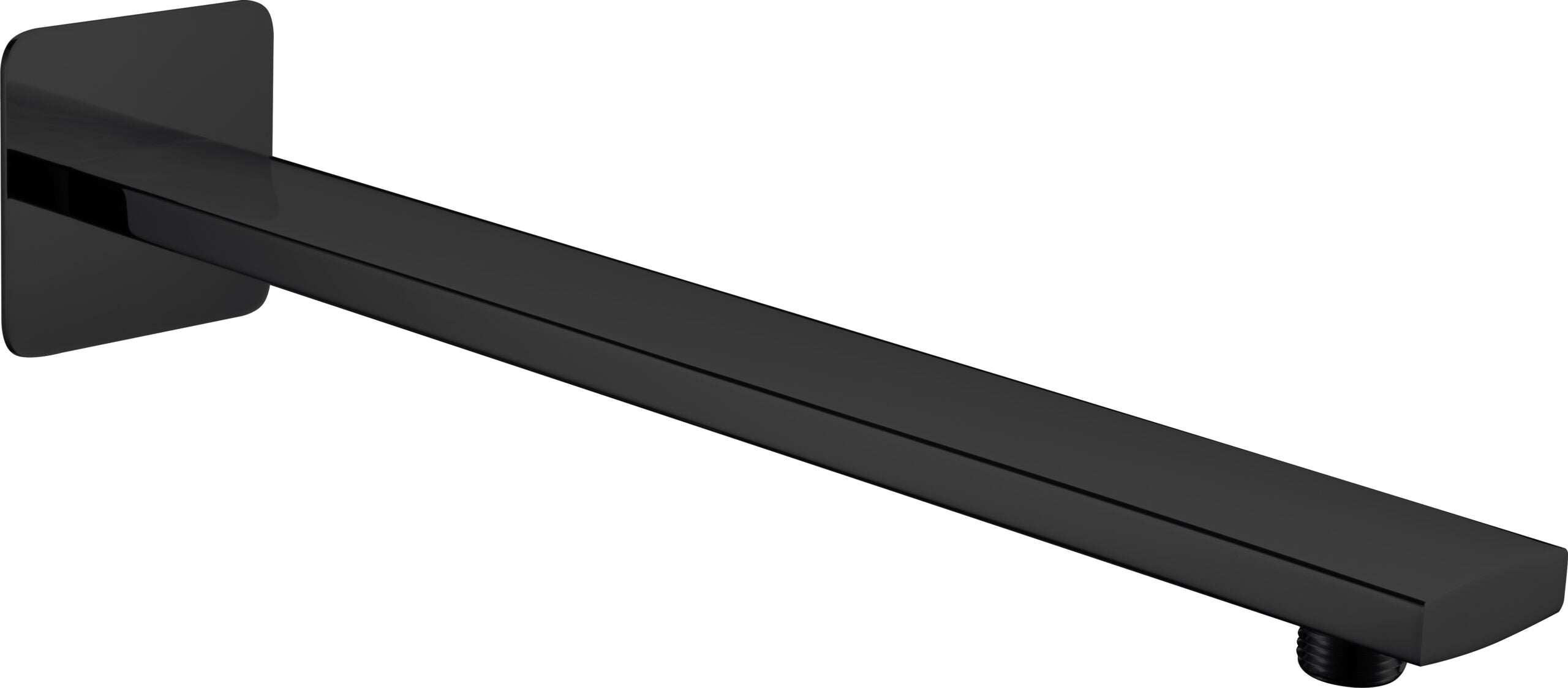 Matte Black Oval Shower Arm Wall Mount, view 2