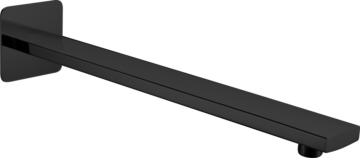 Brazo de ducha de pared ovalado negro mate | IMEX