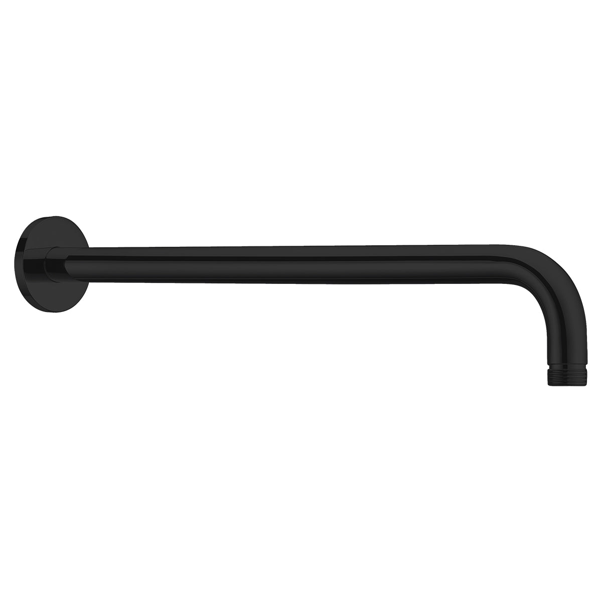 Matte Black Round Shower Arm Wall Mount, view 2