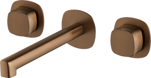 Toscana Brushed Rose Gold Concealed Two Handle Basin Mixer, main product view